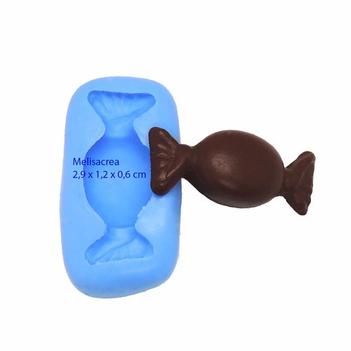 Moule en silicone bonbon ovale