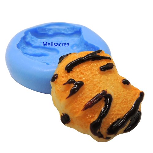 Moule en silicone biscuit croqué 2,3 cm