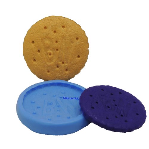 Moule en silicone biscuit choco bn - dos - 3,9 cm