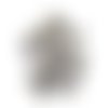 50 coupelles, calottes, argent antique - 8mm