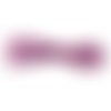 Lot de 2 mètres de cordon suédine violet, effet pailleté