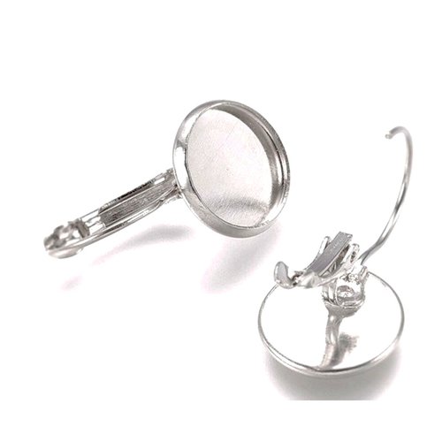 Lot 2 supports boucles d'oreilles sans nickel