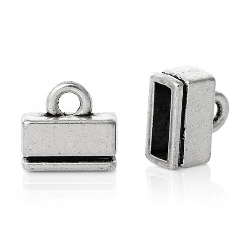 Lot de 2 embouts 12x11 mm, forme rectangulaire
