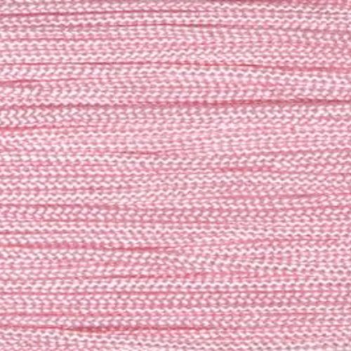 Lot de 10 mètres de cordon en polyester rose clair pour macramé, shamballa