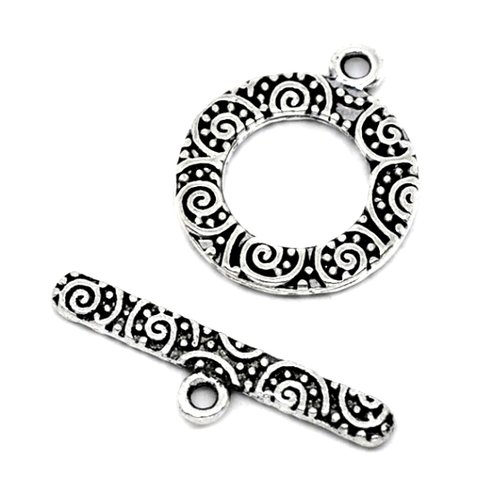 Lot de 2 kits fermoirs toggle - 19x16mm