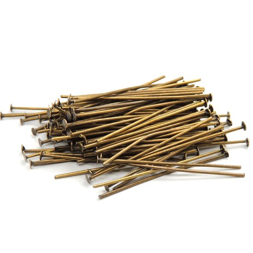 Lot de 100 clous à tête plate - 32 x 0,7mm