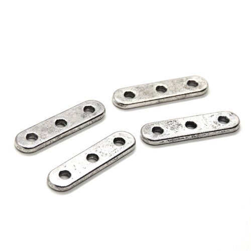 Lot de 6 barres d'espacement, séparateur de perles - 24x6mm