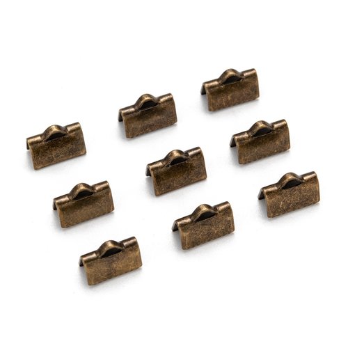 Lot de 20 griffes couleur bronze en laiton - 10x7mm