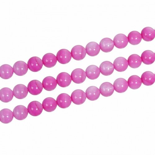 Lot de 10 perles en coquille naturelle - 7 à 8mm