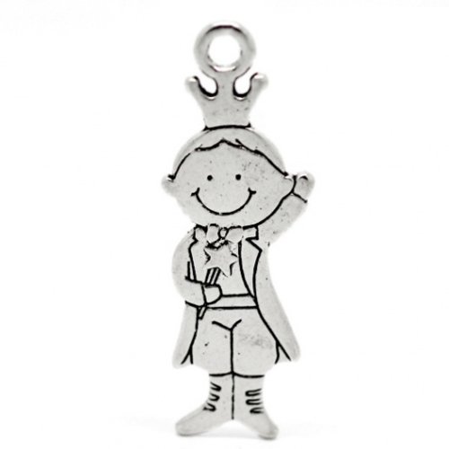 5 pendentifs argenté prince