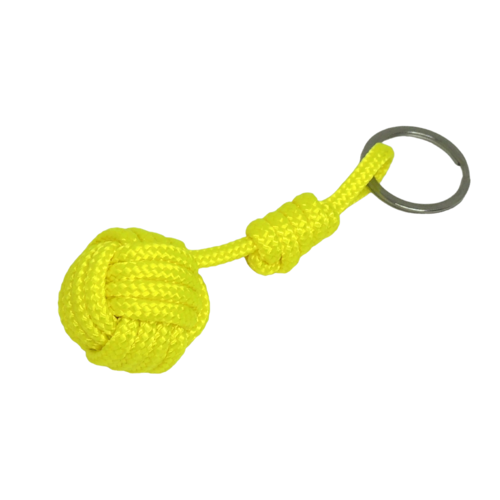 Porte-clés pomme de touline jaune