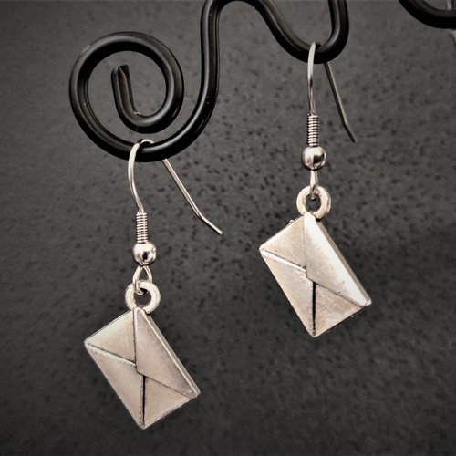 Boucles d'oreilles enveloppe