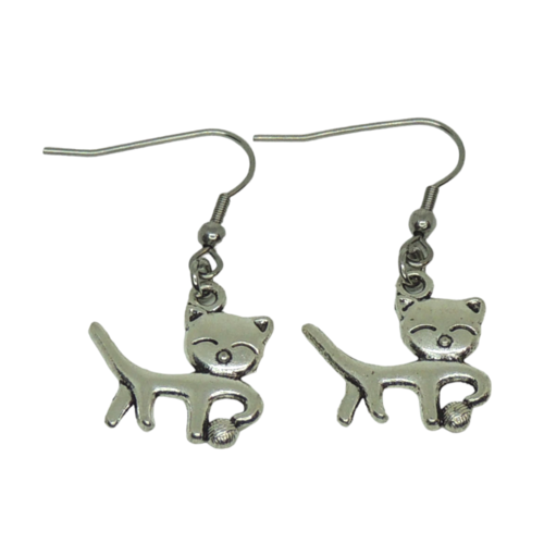 Boucles d'oreilles chat