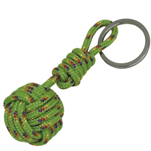 Porte-clés pomme de touline vert kaki