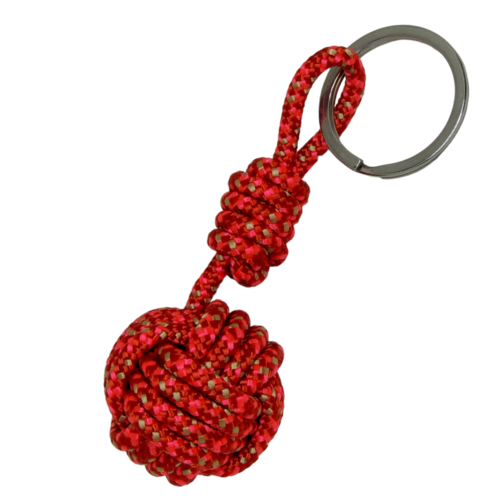 Porte-clés pomme de touline rouge