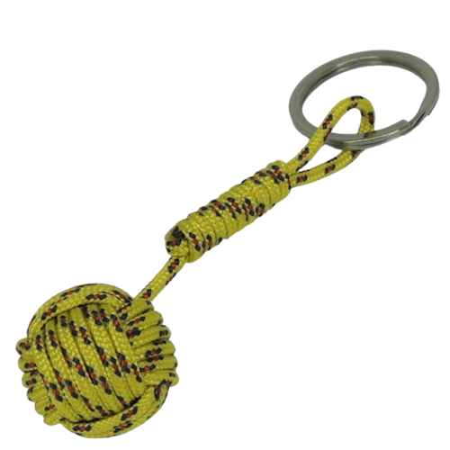 Porte-clés pomme de touline jaune
