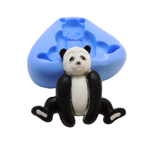 Moule en silicone panda - 3 cm