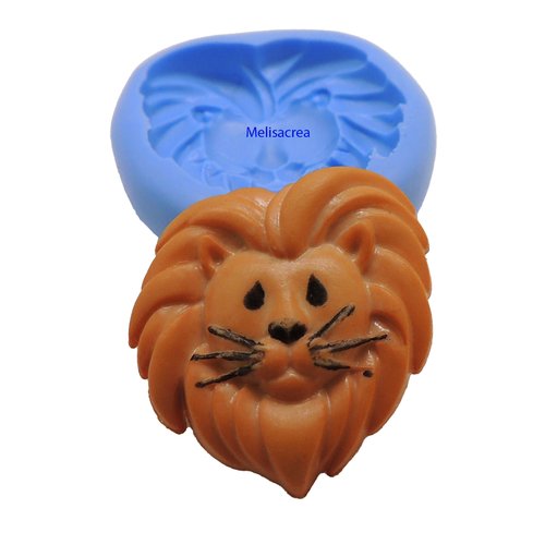 Moule en silicone tête de lion - 2,8 cm