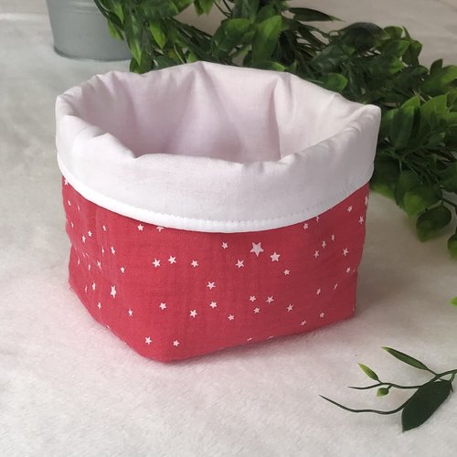 Panière en tissu réversible