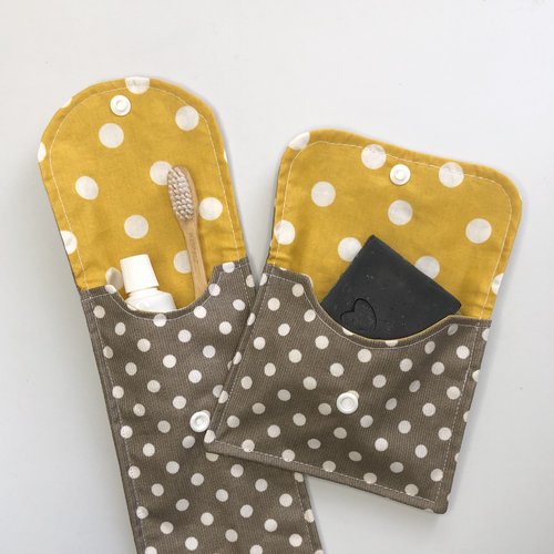 Etui à brosse à dent et pochette à savon - imperméable