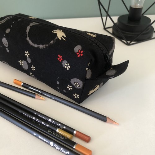 Trousse d'école - fait-main - trousse à crayon