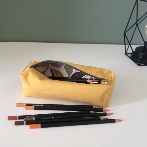 Trousse d'école - fait-main - trousse à crayon - trousse rectangulaire