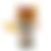 Doudou peluche plat renard, tissu coton minky polaire, orange marron, hauteur 30 cm, doudou personnalisable avec un prénom brodé