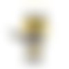Doudou peluche plat renard, tissu coton minky polaire, jaune gris blanc, hauteur 27 cm, doudou personnalisable en couleur