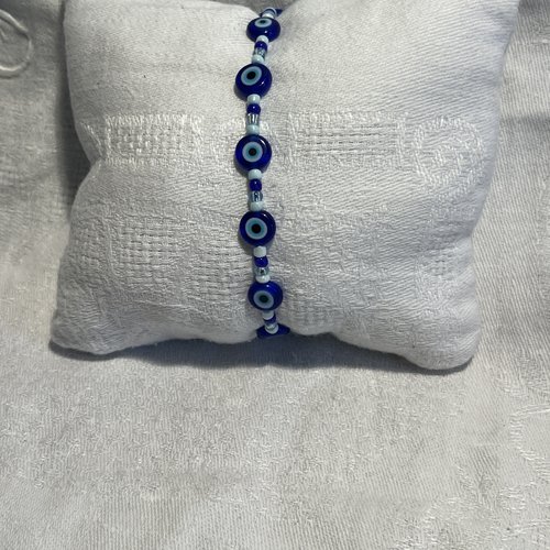 Bracelet en perles bleues