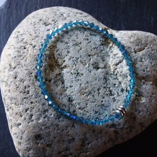 Bracelet élastique en perles de cristal