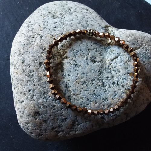 Bracelet élastique femme en cristal