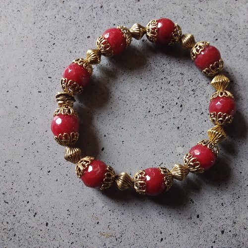 Bracelet élastique jade, création artisanale unique