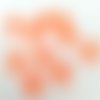 Lot de 7 étoiles orange fluo x 10 mm