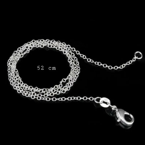 1 collier chaine fine argent 925 poinçonné +/- 52 cm