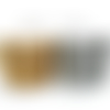 50 cm de chaine à perles tube acier inoxydable doré ou argenté