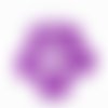 1 pendentif fleur filigrane laser cut violet