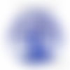 1 pendentif breloque - chats arbre de vie coeur - estampe filigrane - laser cut - bleu roi