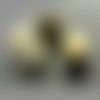 1 mono bague boucle d'oreille manchette mixte acier inoxydable doré avec trou de suspension