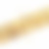 X 16 perles naturelles rondelles heishi coquillage - jaune - 9 mm