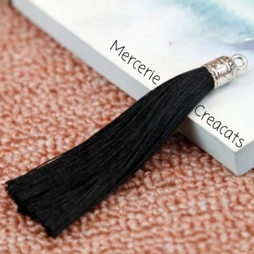 1 pompon gland 6 cm - noir