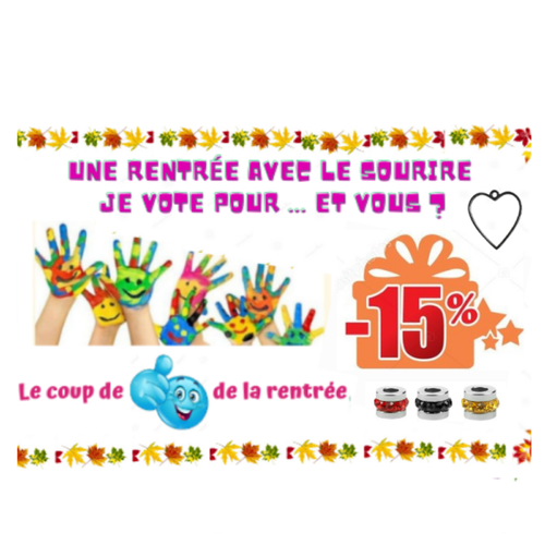 -15% sur toute la boutique