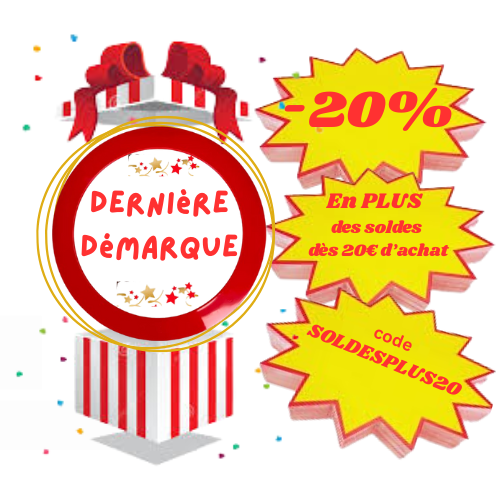 - 50% et jusquà -70% dès 20€ d'achat