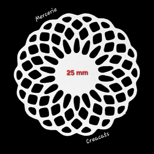 1 connecteur estampe filigrane pendentif breloque fleur rosace acier inoxydable argenté noël