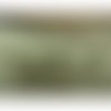 Ruban perlé strass centrale  brodée sur voile blanc, largeur: 5 cm/ voile 3 cm