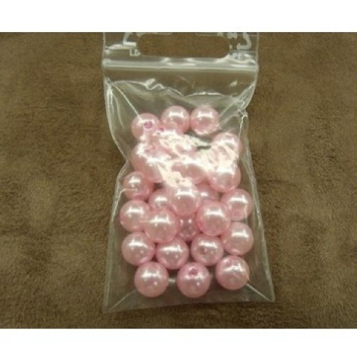 Perles acrylique rose - 0,3 cm pour bijoux ou customisation