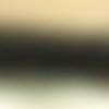Ruban perlé et strass brodée sur tulle et voile noir, largeur total: 4 cm / perlé 2.5 cm