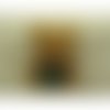 Ecusson à coudre motif: ours en peluche marron ecossais vert , largeur 4 cm / hauteur 6 cm