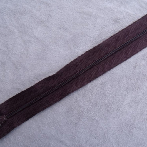 Fermeture a glissière marron,18 cm