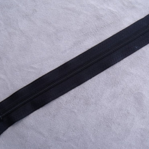 Fermeture a glissière noir bout noir, 18 cm