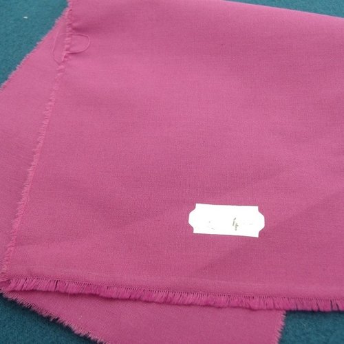 Tissu coton uni fuschia belle qualité,150 cm